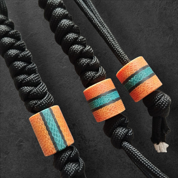 Paracord Lanyard with Micarta Bead -Large