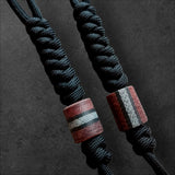 Paracord Lanyard with Micarta Bead -Large