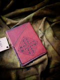 Celtic Knot Leather 2 Pocket Credit Card Sleeve